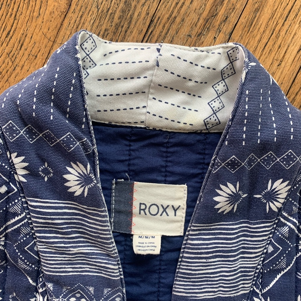 Roxy Blue Patterned Jacket - image 8